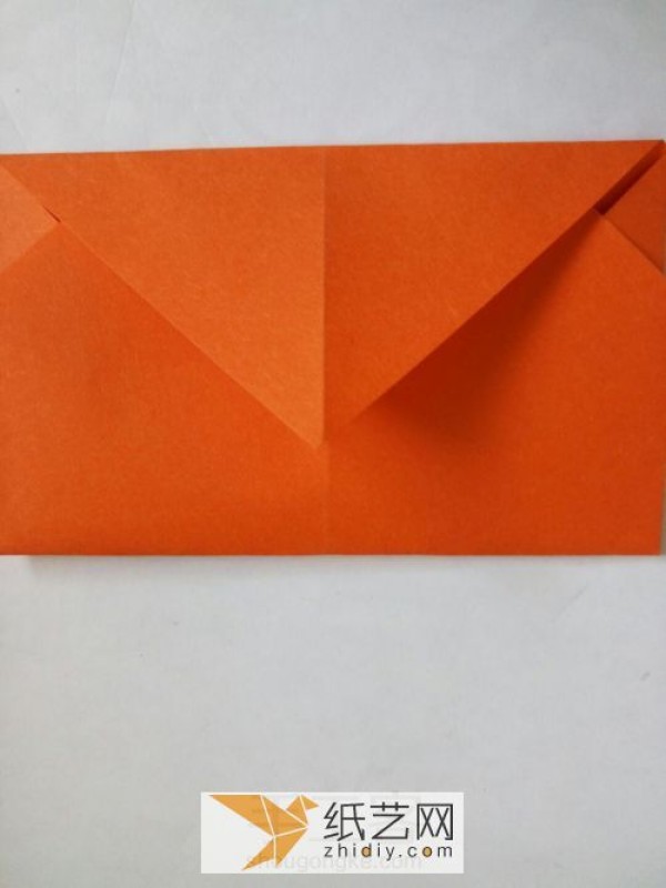 Exploding mechanism box origami envelope with surprise inside Valentines Day card