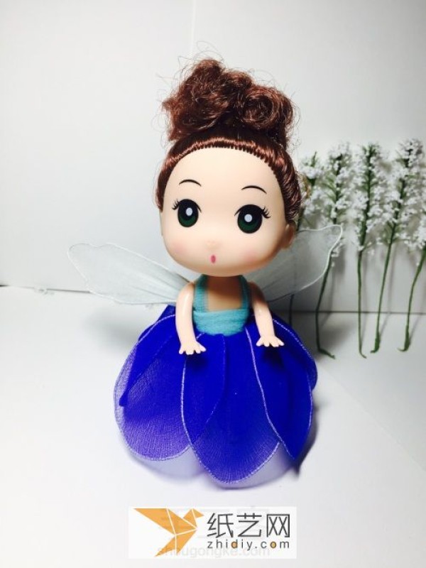 Tutorial on fabric doll princess dress made with silk screen DIY Children’s Day gift