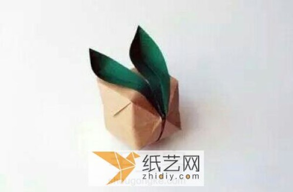 Childrens Easter origami bunny handmade craft can also be used as a bunny lantern