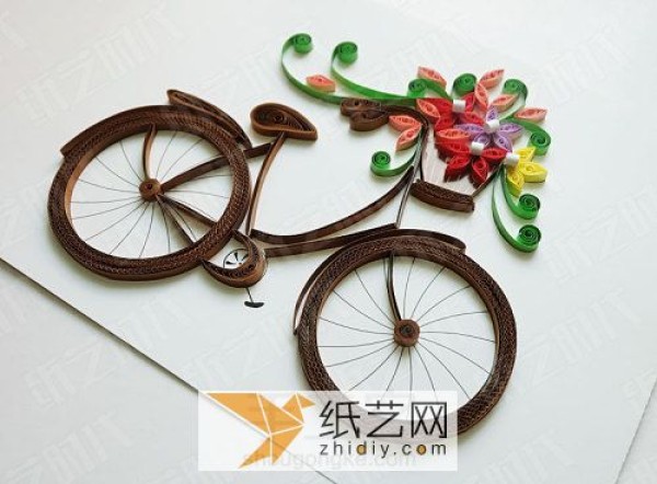 Teachers Day gift with paper bicycle decorative painting