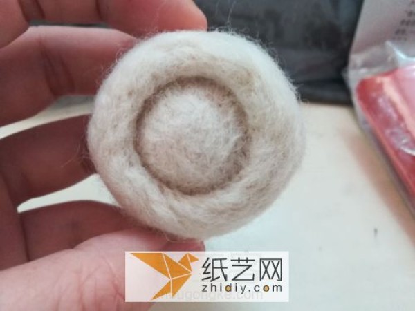 Zero-failure wool felt poking mushroom making tutorial