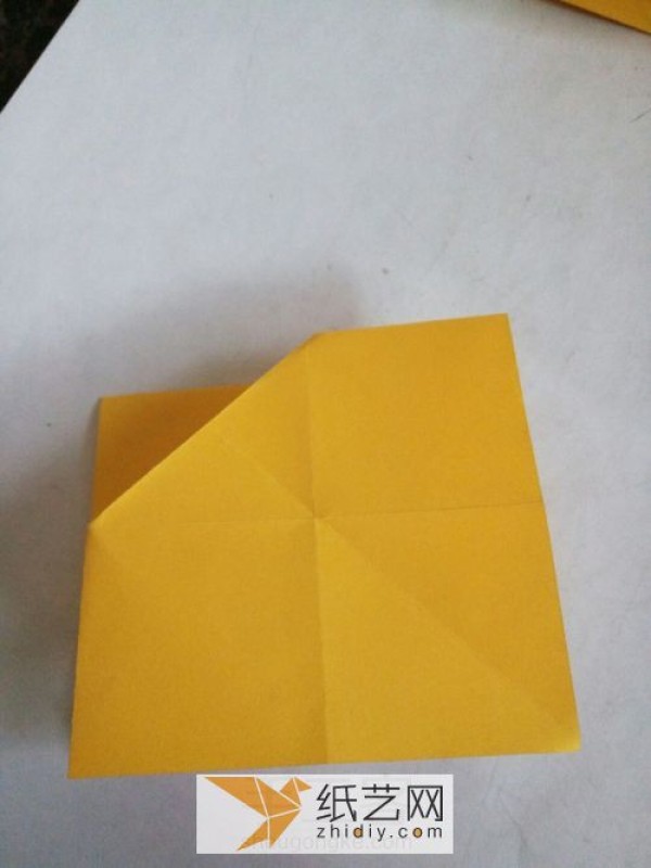 Origami envelope with integrated letter and paper. Simple origami envelope for Valentines Day love letters