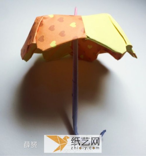 How to make a perfect three-dimensional origami umbrella