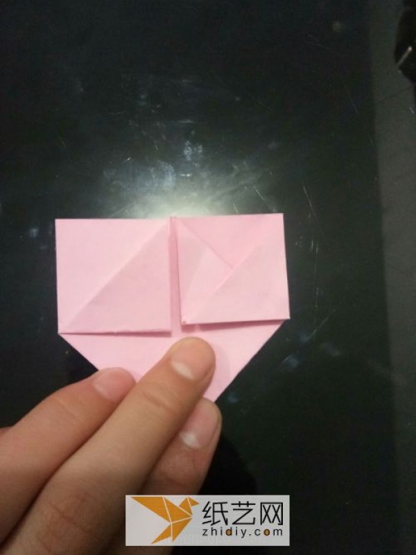 Very simple origami heart illustrated tutorial, complete origami heart making method