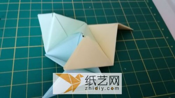 Cute origami rice dumplings, a small decoration for the Dragon Boat Festival