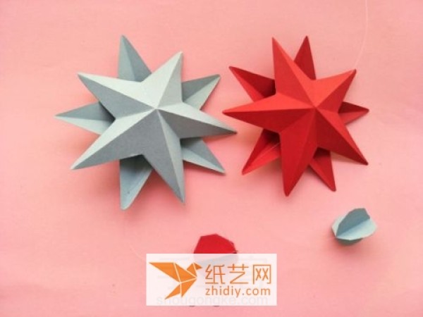 Super simple Christmas origami star decoration making tutorial