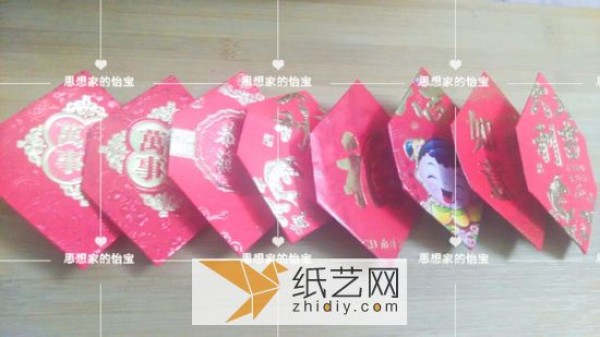 Turn waste into treasure during the New Year red envelopes and make new year decorations with surplus every year.