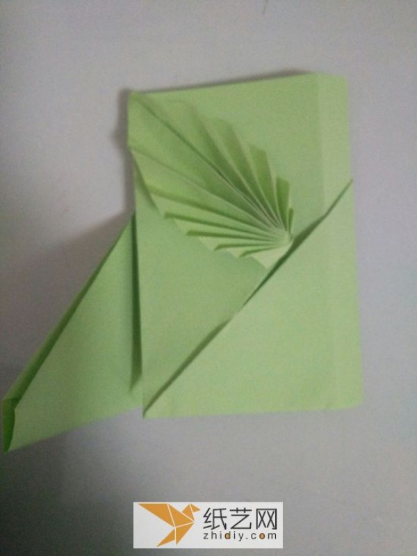 Beautiful origami leaf envelope Teachers Day greeting card envelope