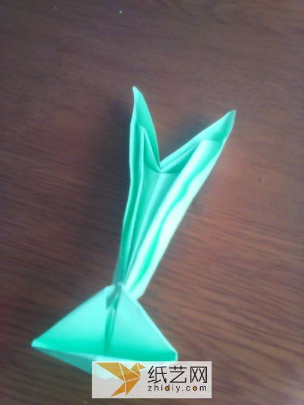 Simple three-dimensional origami tutorial How to fold origami grass