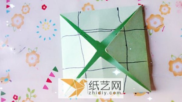 Illustrated tutorial on origami butterfly box How to make a creative storage box