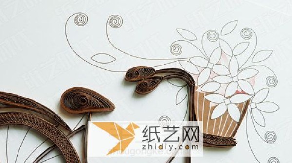 Teachers Day gift with paper bicycle decorative painting