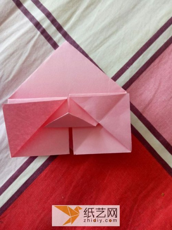 Very simple origami heart Valentine’s Day gift