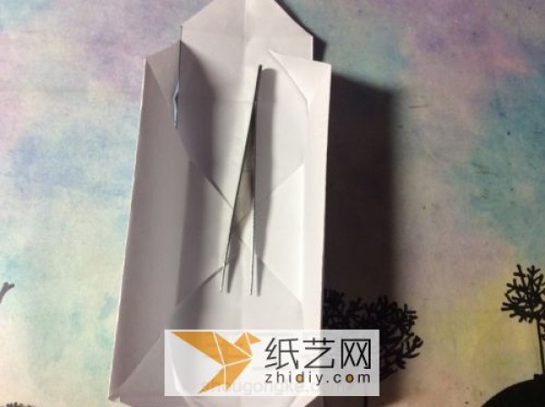 Illustrated tutorial for origami rose gift box How to make a Valentine’s Day handmade packaging box