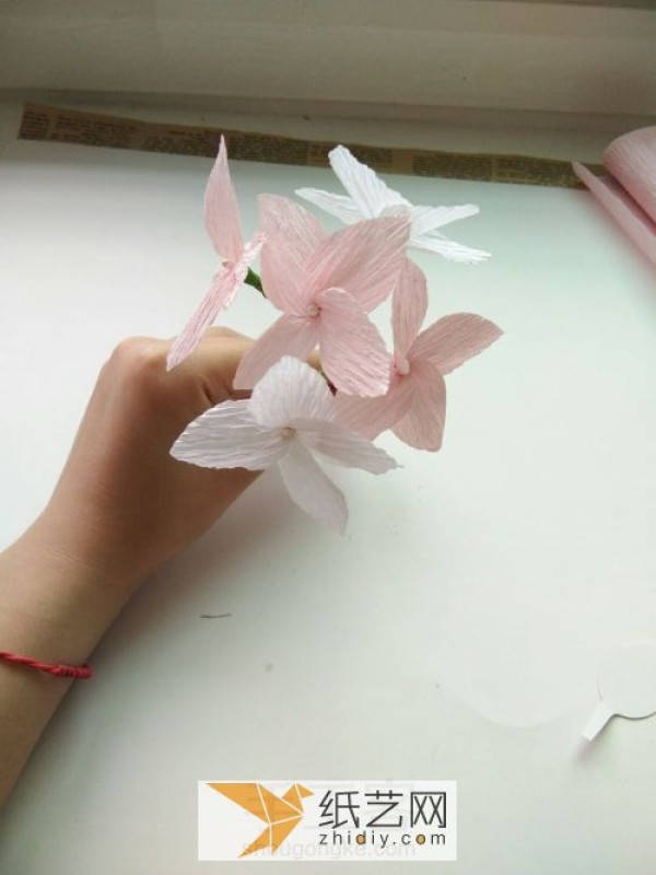 Small fresh crepe paper paper art flower Teachers Day greeting card decoration