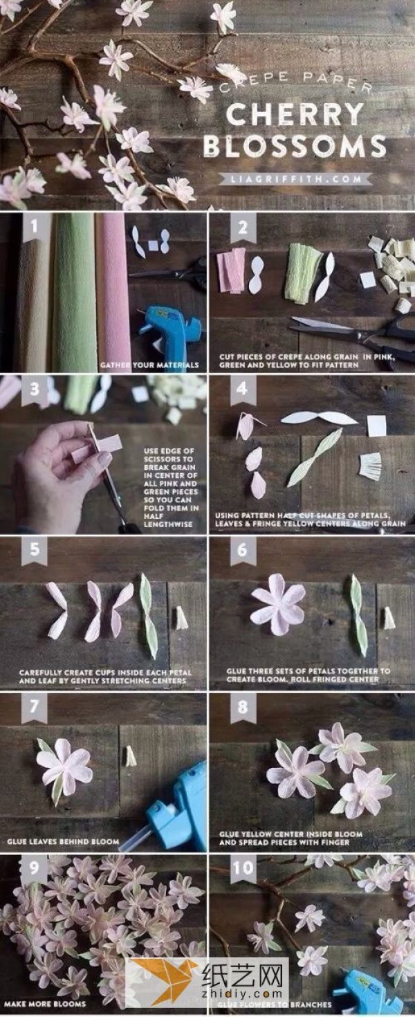 Handmade paper craft cherry blossoms, let’s decorate your home beautifully together!