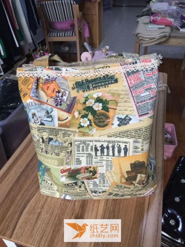 Patchwork bag tutorial, a good helper for New Year travel