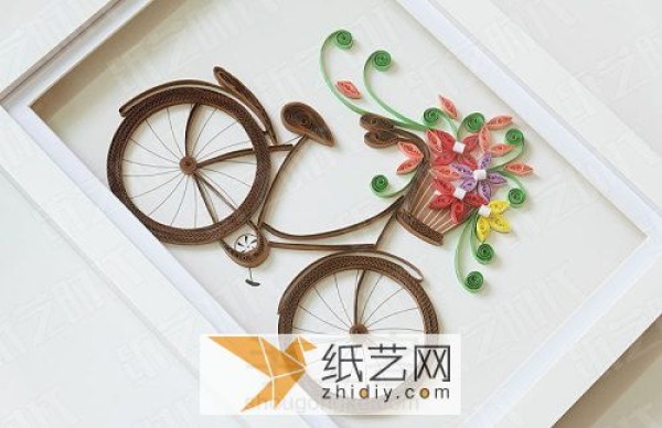 Teachers Day gift with paper bicycle decorative painting