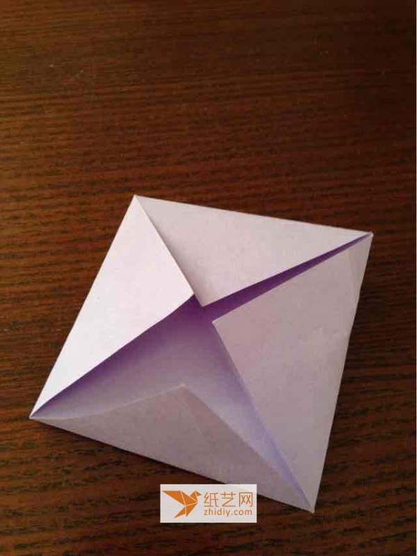 Beautiful handmade origami envelope for Valentines Day is a love letter