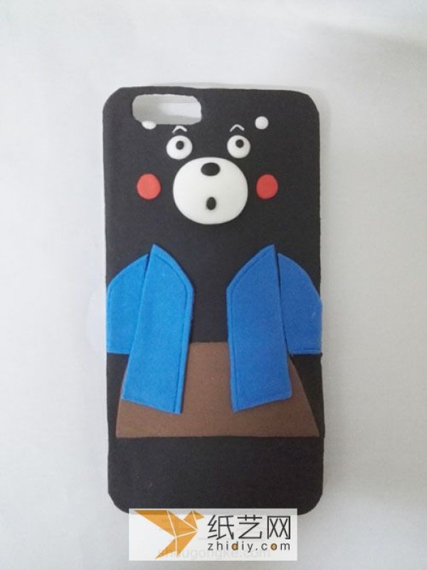 Ultra-light clay DIY Kumamon phone case Mother’s Day gift