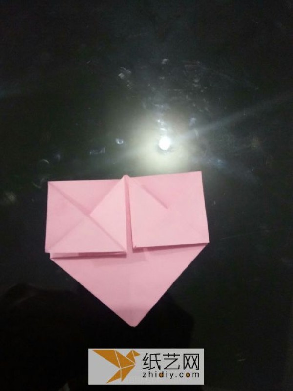 Very simple origami heart illustrated tutorial, complete origami heart making method