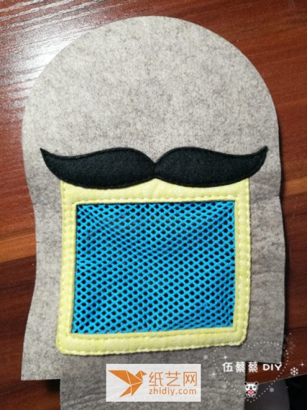 Non-woven DIY beard pen bag Father’s Day gift making tutorial