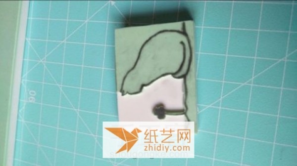 Tutorial on making DIY rubber stamp kittens for children