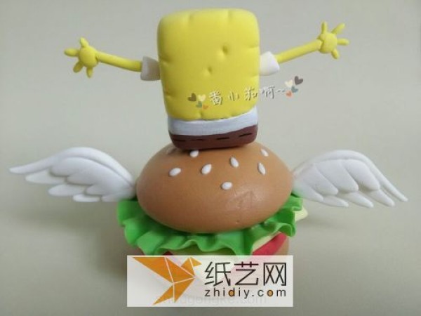 Birthday gift for SpongeBob SquarePants doll made of ultra-light clay