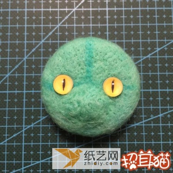 Wool felt handmade illustrated tutorial teaches you how to make a wool felt kitten (translated)