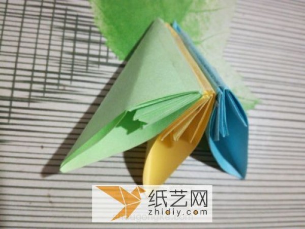 Five-color origami cherry blossom Mothers Day gift Spring flowers handmade origami paper art flowers