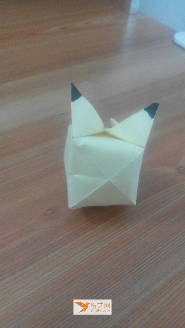 Cute and simple origami Pikachu tutorial for children to make by hand