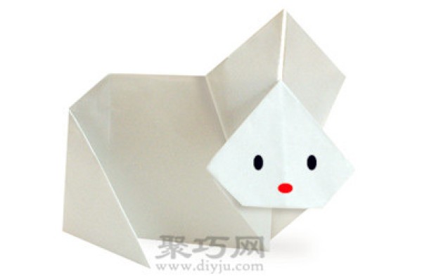 Rabbit origami tutorial for toddlers