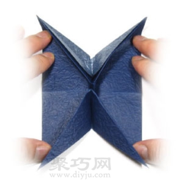 Origami butterfly steps and illustrations