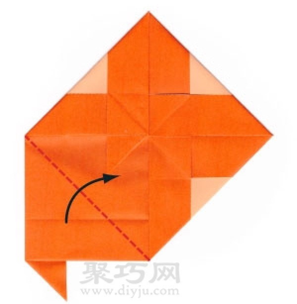 How to fold an origami flower-shaped envelope