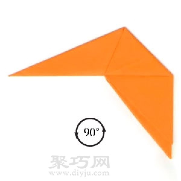 Simple fox origami step-by-step illustrated tutorial