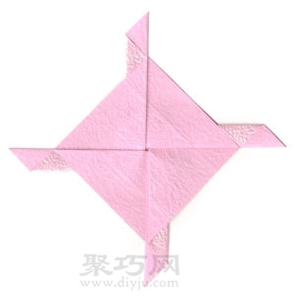 Origami Diamond Envelope Steps Illustration