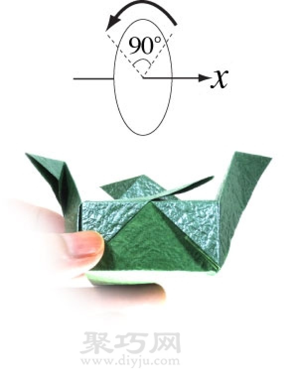 How to fold a square origami box with lid