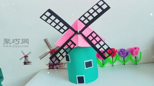 How to transform a dreamy handmade windmill house using milk powder cans