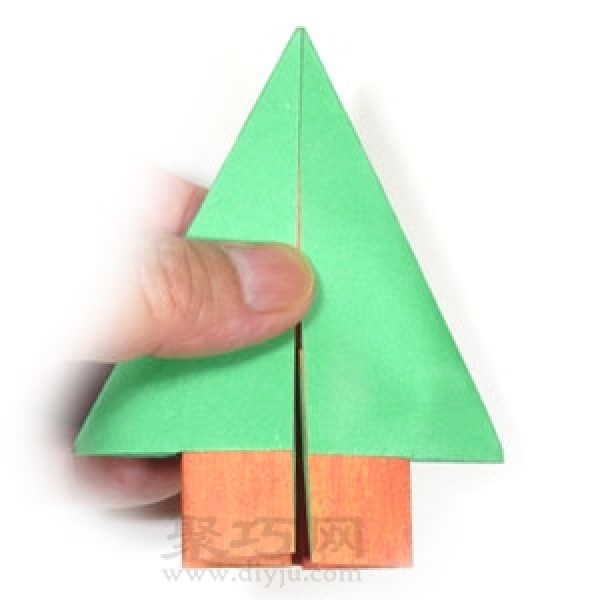 3D Origami Christmas Tree Illustrated Tutorial