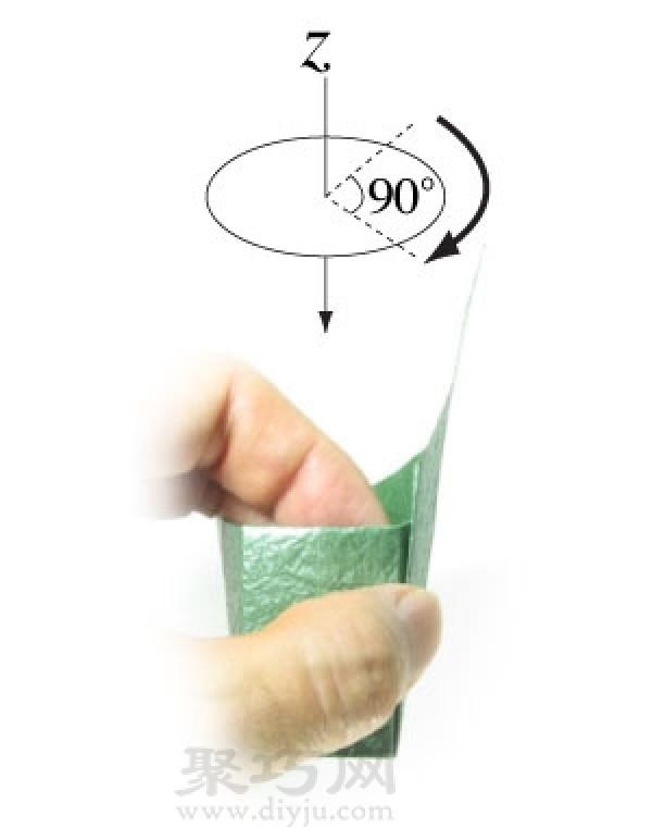 Illustration of the steps for making a tall rectangular origami box