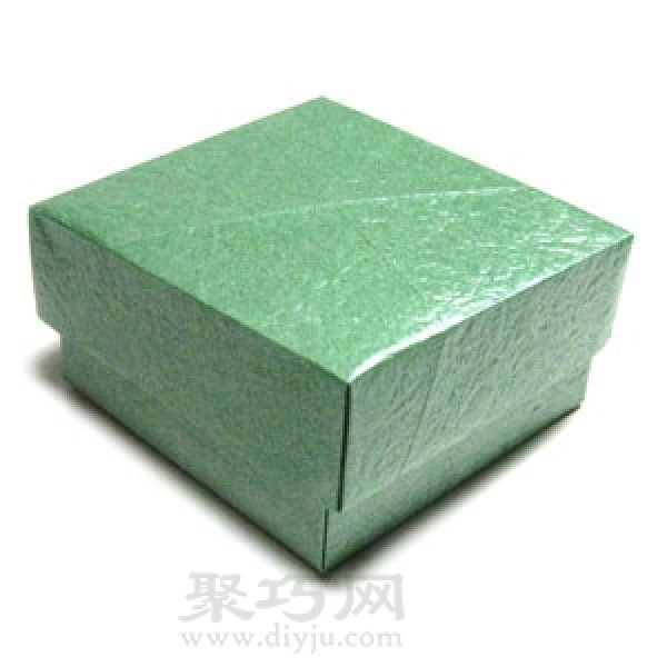 Square paper box with lid origami steps