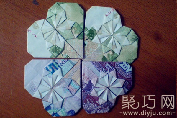 [Appreciation of coin origami] Origami hearts using 5 cents, 5 yuan, and 1 yuan coins