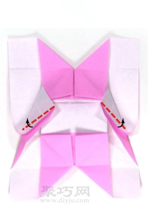 Origami butterfly folding steps