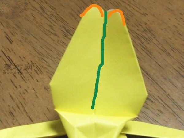 How to fold a 3D dragonfly using paper Insect origami tutorial illustration