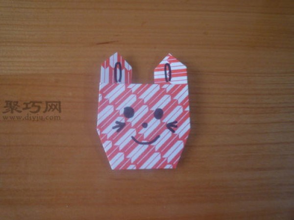 Tutorial on folding paper cat heads: teach you how to fold cute cat heads with paper