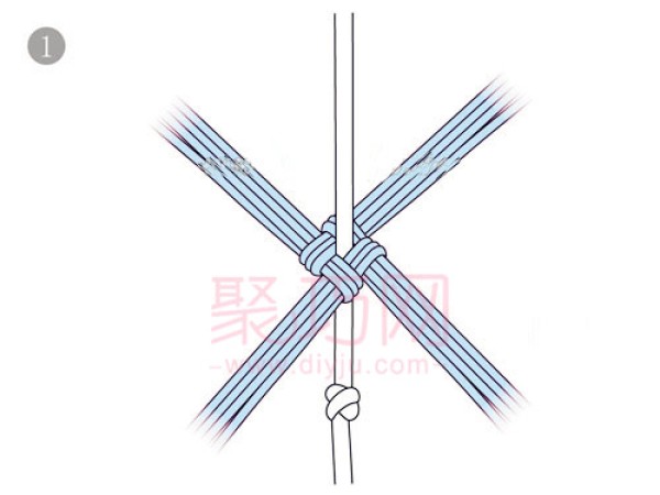 Illustrated tutorial on how to weave Chinese knots with auspicious spikes