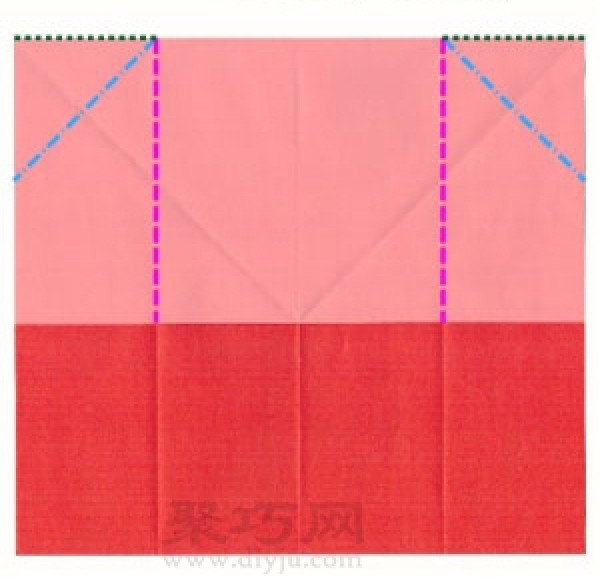 Origami Love Envelope Tutorial Illustration