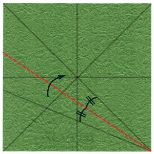 Simple origami square box folding method