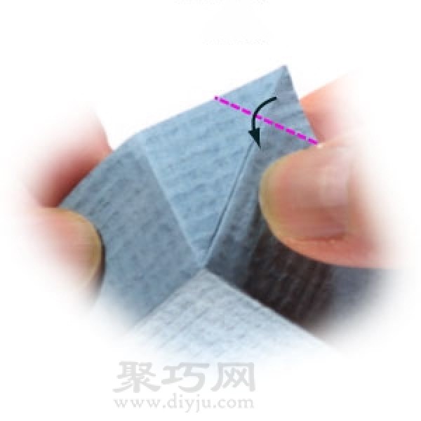 Simple origami square plate folding method