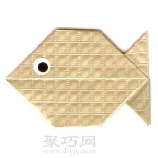 Origami goldfish origami method