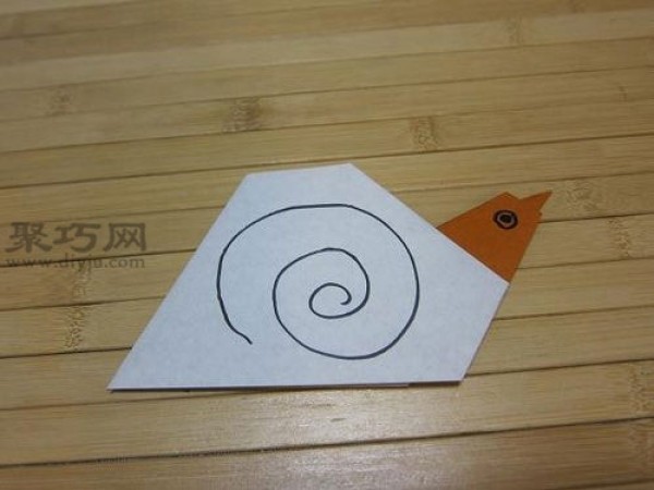 Snail origami tutorial: teach you how to fold a snail